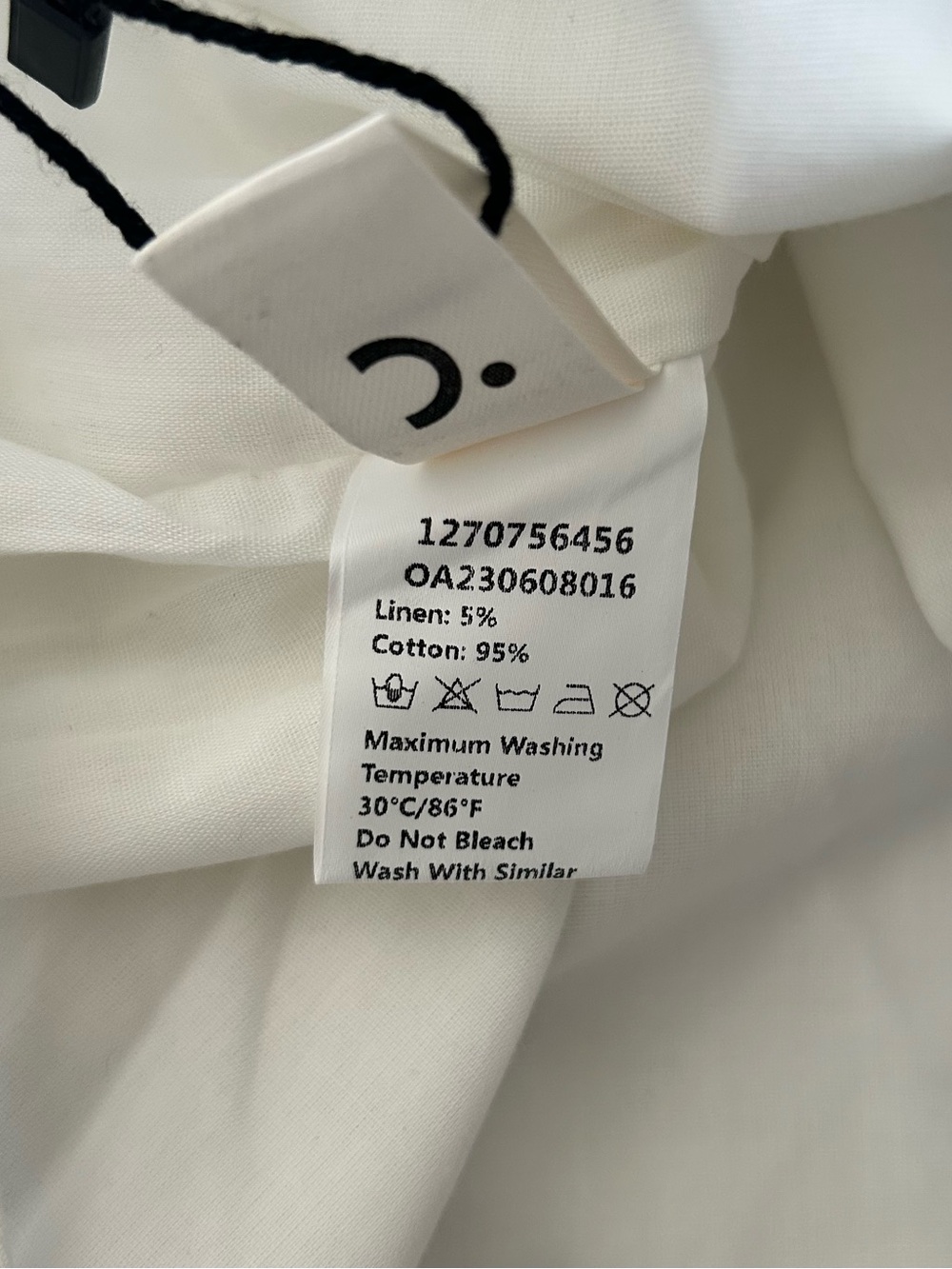 Commense Aegean Cotton Linen Blend One Sleeve Short Dress - Picture 6 of 7